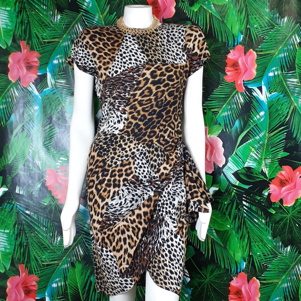 Vintage animal print cheetah leopard print…